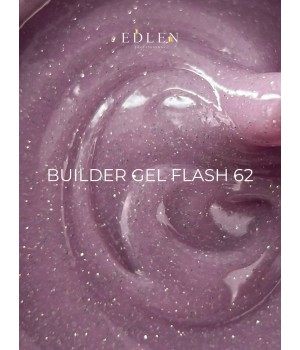 Гель Builder Gel Flash Edlen №62 30 мл світловідбиваючий 